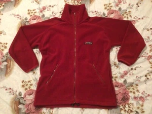 Berghaus Womens Sherpa Fleece Polartec Jacket UK 12 Red Vintage Rare Made in UK - Picture 1 of 9