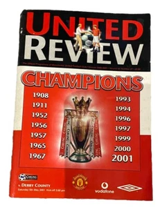 MANCHESTER UNITED V DERBY COUNTY - PREMIER LEAGUE - 5/5/2001 - Picture 1 of 1