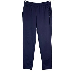 FILA Youth Kids 80s Sweatpants Straight Leg Elastic Waist Navy Blue Medium - Picture 1 of 10