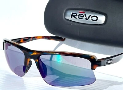 NUEVO REVO ANNIKA 2 Azul Tortuga POLARIZADO Lente Evergreen Gafas de Sol 1203 22 GNP Foto 1 de 4