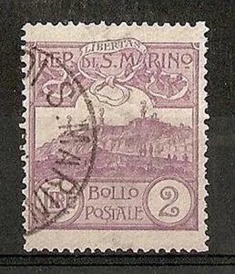 1903 SAN MARINO USATO VEDUTA 2 LIRE - RR6809 - Picture 1 of 1