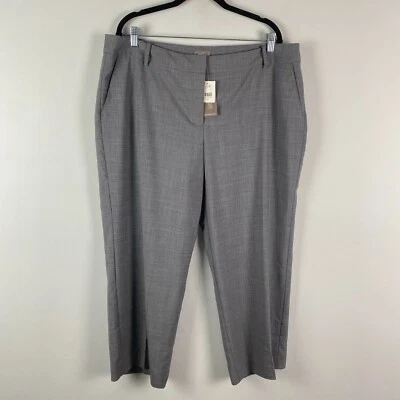 J Jill Crop Straight Leg Pants Size 18 Wool Heather Gray - Изображение 1 из 4