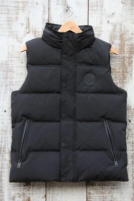 UGG Nathaniel BLACK Sz S NEW Waterproof Packable Hooded Down Vest Puffer $325 - Image 1 of 4