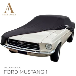 Autoabdeckung Ford Mustang 1964-1973 maßgeschneidert Indoor Cover Schwarz - Bild 1 von 9