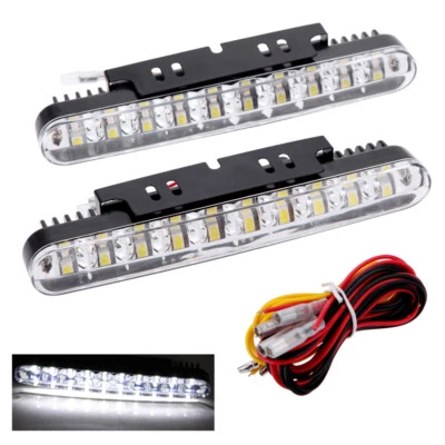 Universal 2x 30LED Auto Daytime Running Light DRL Daylight Lamp with Turn Lights - Image 1 of 4