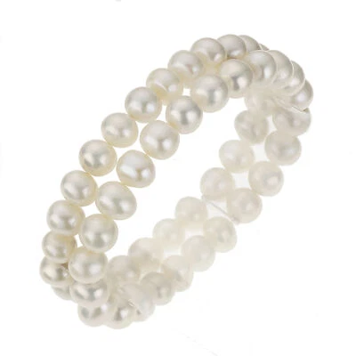 Bracciale Zeeme Pearls Strech perla coltivata d'acqua dolce bianco 8 mm Zeeme... - Immagine 1 di 4