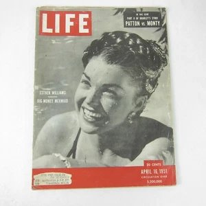 LIFE Magazine April 16, 1951 - Ester Williams, Patton vs Monty, William Ayres OH - Imagen 1 de 12