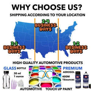 NEW Automotive Paint Kit / Pick Your Color/ AEROSOL Paint + Clear Coat - Picture 1 of 14
