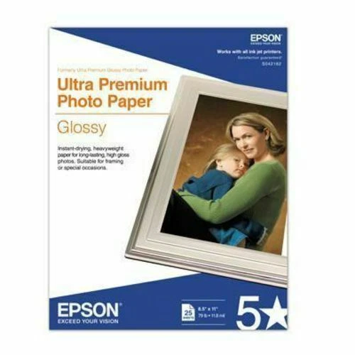 Epson S042182 Ultra Premium Glossy Photo Paper - 25 Sheets