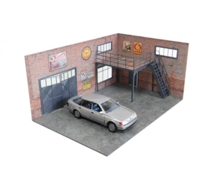 Model cars display Size 1/24 Two-floors auto garage scene Diorama kit 1:24 scale - Picture 1 of 10