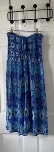 Stunning Blue beach cover up size L - Picture 1 of 9