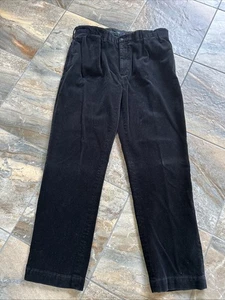 Vintage Polo Ralph Lauren Cordhose Ethan Chino Schwarz Herren Größe 36x32 - Bild 1 von 6