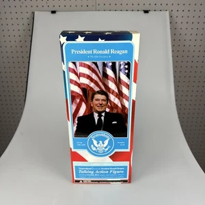 TOY PRESIDENTS Ronald Reagan Modellino Parlante 12 Pollici Nuovo mai aperto - Foto 1 di 3