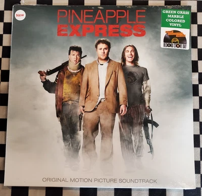 Pineapple Express soundtrack 2xLP by Various Artists green marble vinyl 2017 new - Image 1 of 2