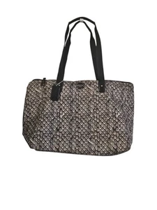 COACH Snake Print Nylon Packable Weekender TOTE BAG F77461 Grey See Pictures - Picture 1 of 8
