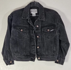 Vintage 90er 80er Jordache Jeansjacke schwarz Damen Größe Medium Denim Hong Kong  - Bild 1 von 13