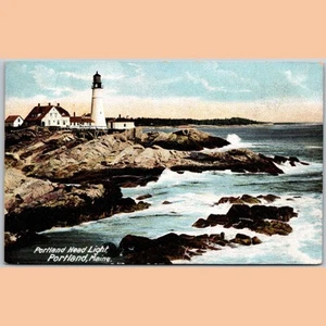 Postcard Portland Head Light, Portland, Maine ME Lighthouse View - Picture 1 of 4