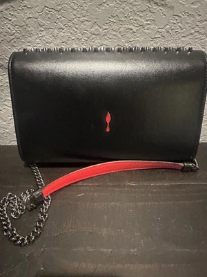 Christian Louboutin Paloma S Handbag Black Red Leather, Studded - Image 1 of 2