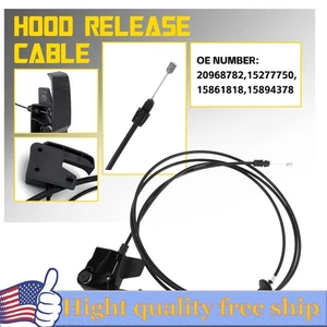 Hood Latch Release Cable w/ Handle OEM 20968782 New 15897378,15277750, 15861818 - Picture 1 of 13