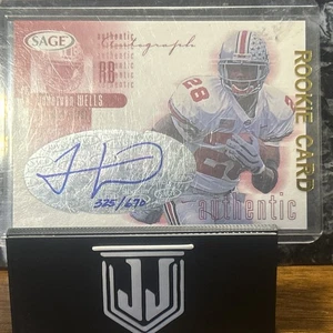🔥2002 SAGE Auto Red /670 Jonathan Wells Rookie Ohio State Buckeyes🔥 - Picture 1 of 1