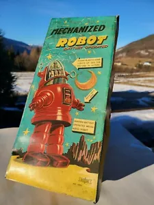 Tin toy REPRO BOX ONLY! 1950's Showa Japan MECHANIZED ROBOT (ROBBIE THE ROBOT) - Picture 1 of 9