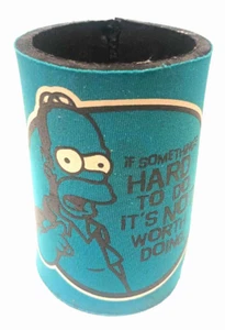 Homer Simpson Koozie 2005 Si algo es difícil de hacer no vale la pena hacer Coozie - Imagen 1 de 6