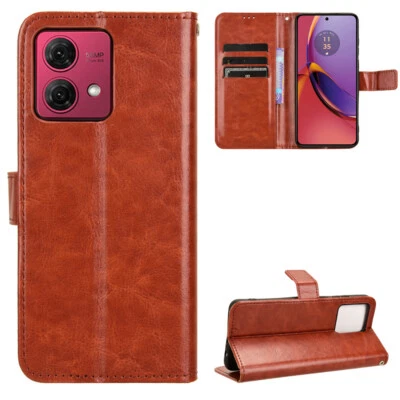For MOTO G Power 5G 2024 G54 G84 Leather Phone Case Flip Wallet Card Stand Cover - Image 1 of 4