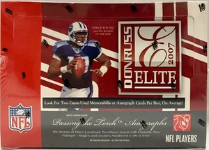 2007 DONRUSS ELITE NFL FOOTBALL HOBBY BOX ADRIAN PETERSON RC NEW SEALED - Picture 1 of 2