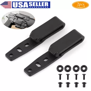 Durable 3-Hole Adjustable Holster Belt Clip 1/2"-5/8" with Polymer & Metal Mount - Picture 1 of 3