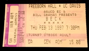 Boleto Beck - The Olivia Tremor Control 13/02/97 Freeborn Hall UC Davis - Imagen 1 de 4