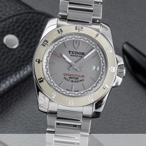 Tudor Grantour Edelstahl Silver Dial Automatik Herrenuhr Ref. 20050 - Bild 1 von 14