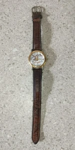 Vintage Armitron Musical Quartz Tazmanian Devil Me Sing! Orologio da polso in pelle Taz - Foto 1 di 4
