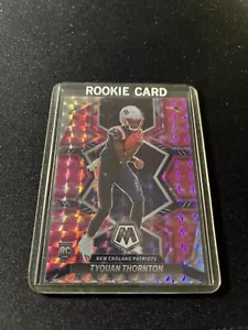 2022 NFL MOSAIC TYQUAN THORNTON PINK CAMO ROOKIE CARD MINT PATRIOTS - Picture 1 of 3