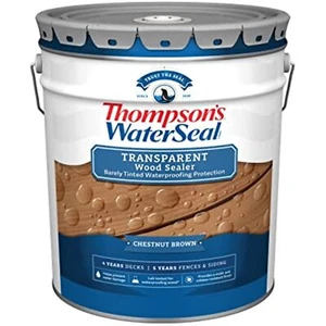 Thompson's Water Seal Transparent Wood Sealer, Chestnut Brown, 5 Gallon - Picture 1 of 6