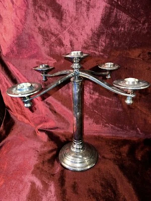 Restoration Hardware镀银烛台5烛台 — 第 1/4 张图片