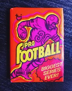 1973 Topps FOOTBALL unopened WAX pack pos STABLER RC FRANCO HARRIS RC NAMATH