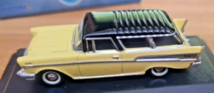 Chevrolet Nomad 1957 Colonial Cream and Black - Scala HO 1:87 - Oxford - Imagen 1 de 6