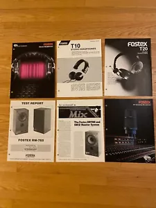 Fostex T10 T20 Kopfhörer RM-765 Lautsprecher Prospekt Katalog Handbuch Audio Stereo - Bild 1 von 11