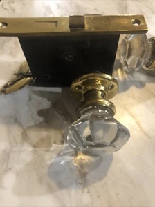 1881-1886 Sargent & Co.  3 Glass Handle Door Knobs. No Skeleton Key. All Working - Picture 1 of 19