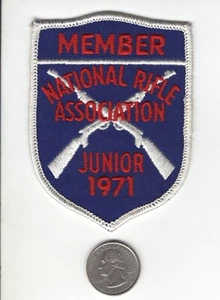 NRA 1971 JUNIOR MEMBER PISTOL RIFLE GUN SHOTGUN PATCH #54 - MICHIGAN DEER - Picture 1 of 1