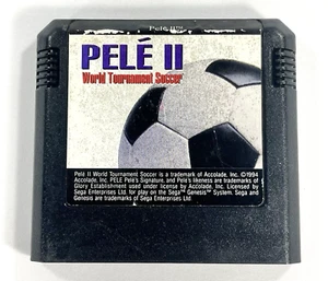 Cartucho Pelé II World Tournament Soccer Sega Genesis Vintage 1994 solo probado - Imagen 1 de 6