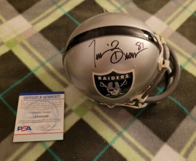 Tim Brown signed Raiders Riddell mini helmet PSA COA #AK41240 - Image 1 of 4