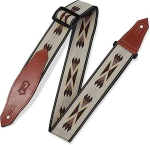 Levy's MSSN80 Tribal Rhythms Polypropylene 2" Guitar Strap, Tan Arrow - Picture 1 of 4