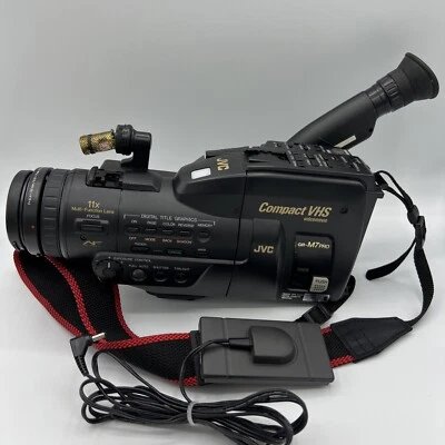 JVC GR-M7 PRO Compact VHS Video/Movie Camera Parts Repair W/ Adapter - Image 1 of 4