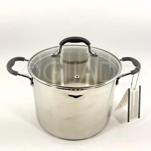 LA Sera Fein Edelstahl Induktion Kochgeschirr Kasserolle 8 Quart, 9,5" Deckel Neu - Bild 1 von 7