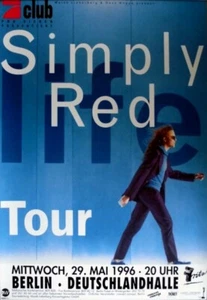 SIMPLY RED - 1996 - Live In Concert - Life Tour - Poster - Berlin - Picture 1 of 1