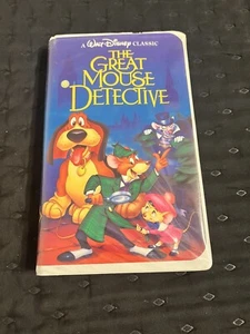 RARE 💎 Black Diamond Walt Disney Classic " The Great Mouse Detective " VHS Tape - Picture 1 of 5