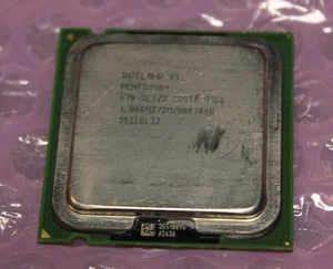 Intel Pentium 4 670 3.80ghz/2m/800 Single Core Socket LGA775 Processor SL7Z3 - Picture 1 of 2