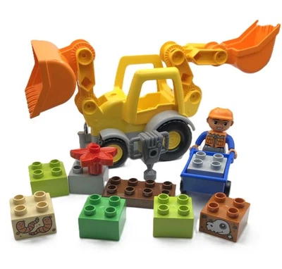 Lego Duplo 2016 Backhoe Loader Set  Ages 2-5 Set #10811 Complete - Image 1 of 4