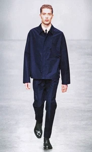 Vintage Archive Prada Men Fall 1998 Dark Grey Gray Nylon Jacket Large Runway - Picture 1 of 8